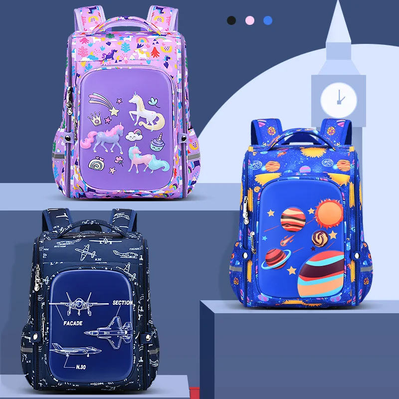 

Сумка ZM детская с героями мультфильмов для начальной школы, встроенная открытая, большой вместимости, Детская сумка, для 1-3-6 классов, новая
