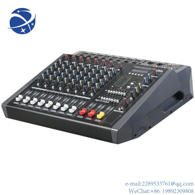 

YYHC высококачественный 6-канальный усилитель мощности звука Dj микшер с Usb Blue Tooth