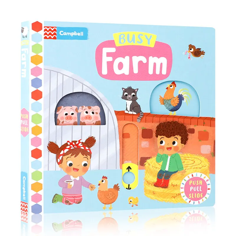 

MiluMilu Busy Farm Children's Toy Cardboard Book