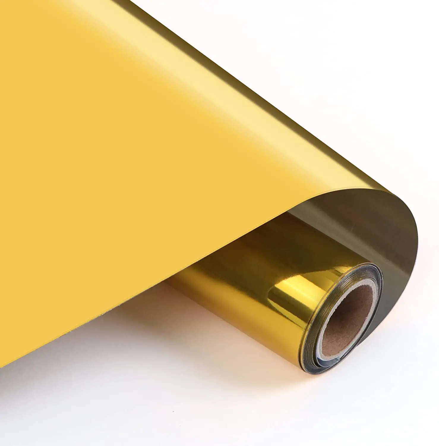 

HTVRONT 12"X5ft/30x150cm Metallic Mirror Permanent Adhesive Vinyl Roll Sticker Film for Cricut Wall Glass Cup Decor Vinyls