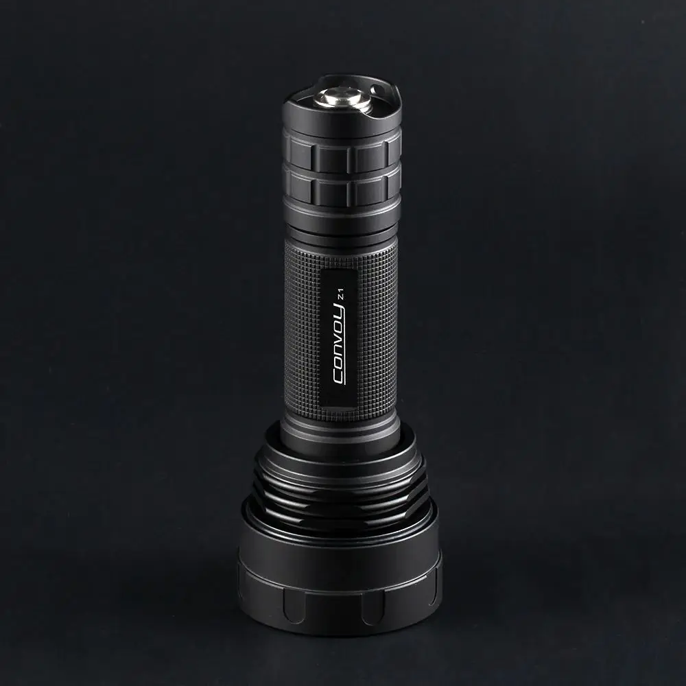 Convoy 줌 가능한 LED 손전등, 온도 제어 토치 램프, 4/12 그룹 모드, Z1 SST40, 2000LM, 5000K, 6500K 18650/21700 배터리