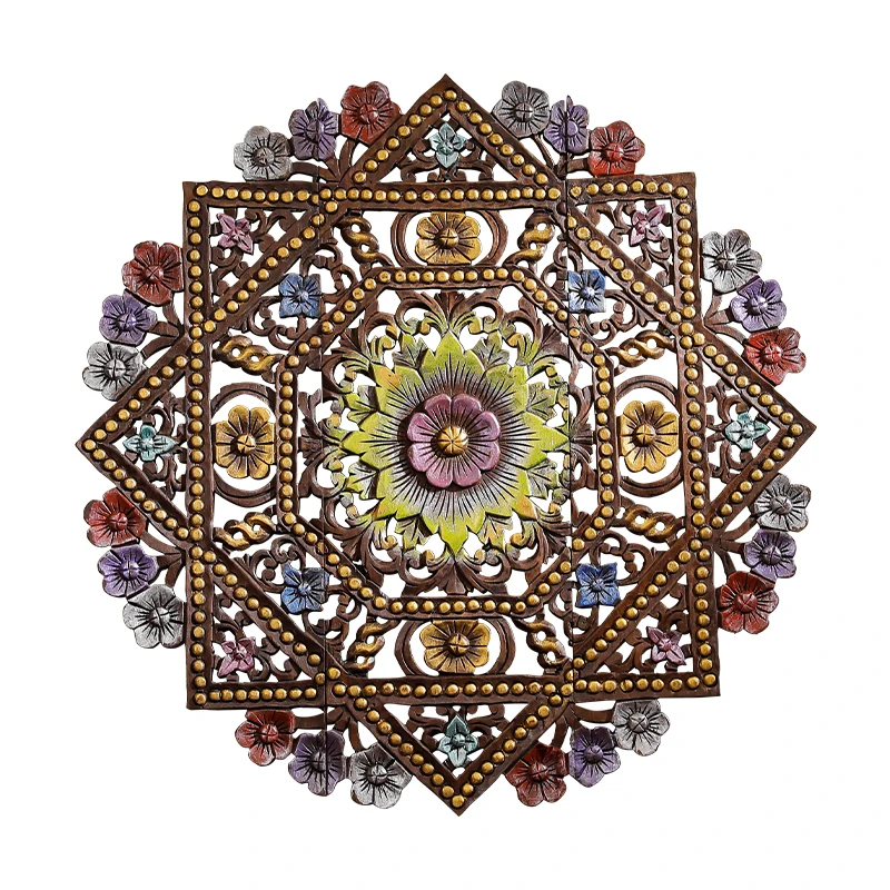 

Подвеска для украшения дома в тайском стиле из настоящей резной доски из Юго-Восточной Азии