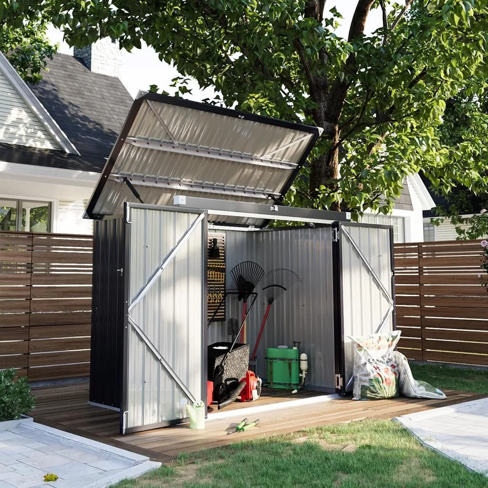 Waterproof Metal Storage Shed for Outdoor Use