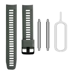 Garmin Soft Silicone Fashion Watch Band Bracelet - Replaceable Rubber Wristband - 20MM (Grey)