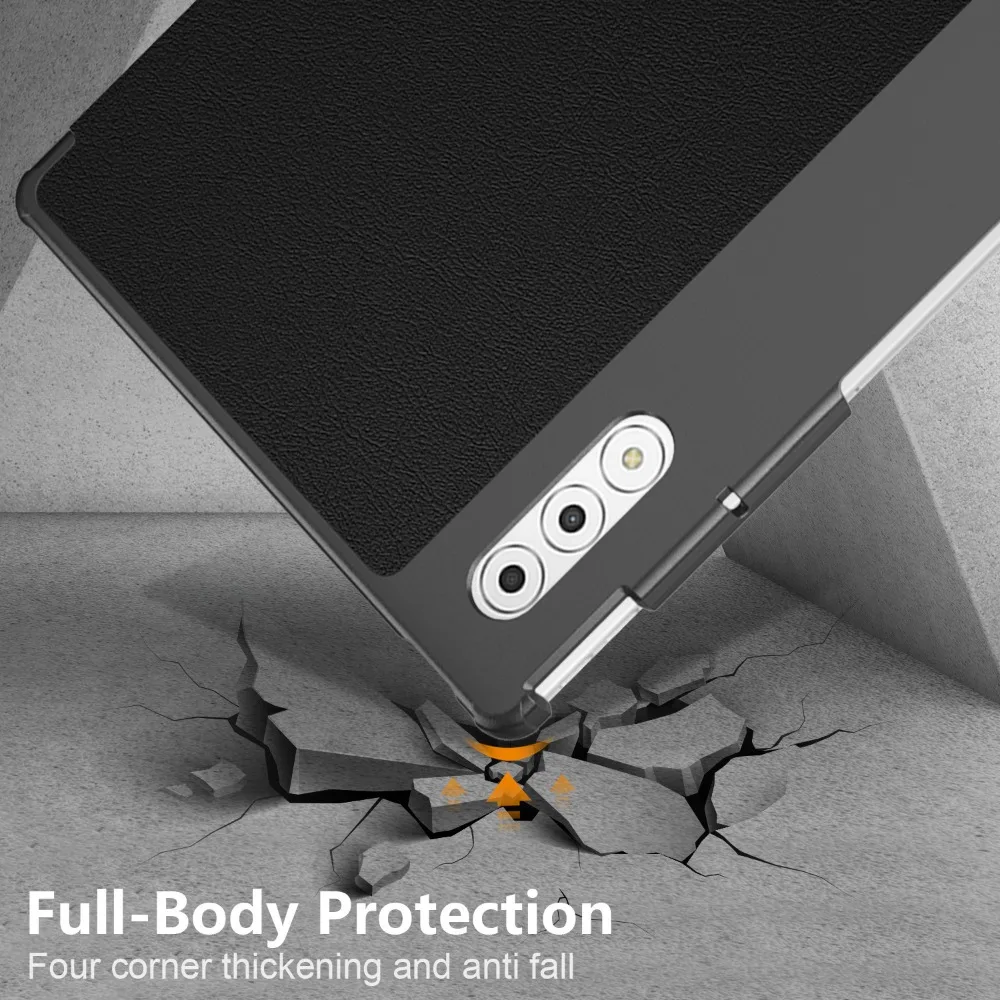 Enhanced Product Title: Magnetic Tri-fold Hard Shell Protective Case for 12.7'' Tablet - Kids Edition