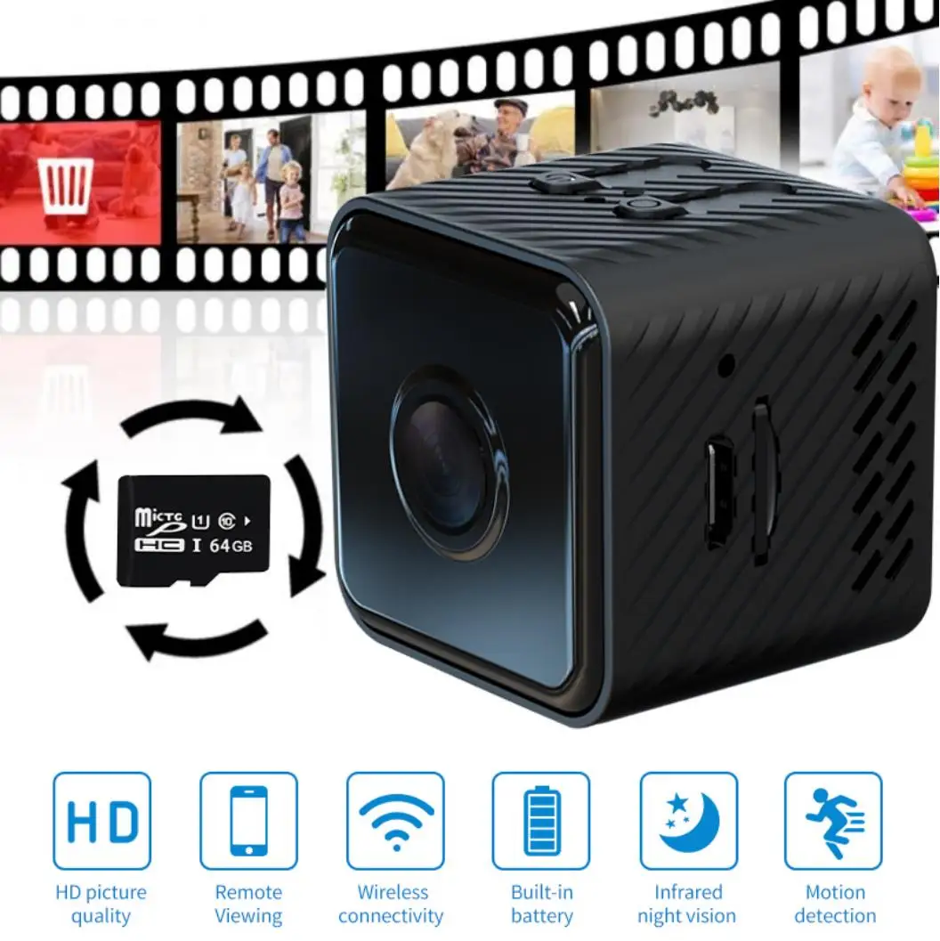 

2MP Wifi Camera Night Vision Wireless Surveillance Camera CCTV Smart Home Security AP Hotspot IP Network Baby Pet Monitor