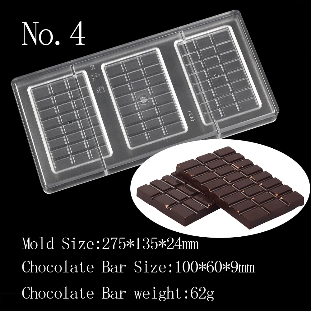 50g Chocolate Bar Mold Polycarbonate Rectangle Chocolate Mold Candy Bar  Bonbons Confectionery Tool Bakeware - AliExpress