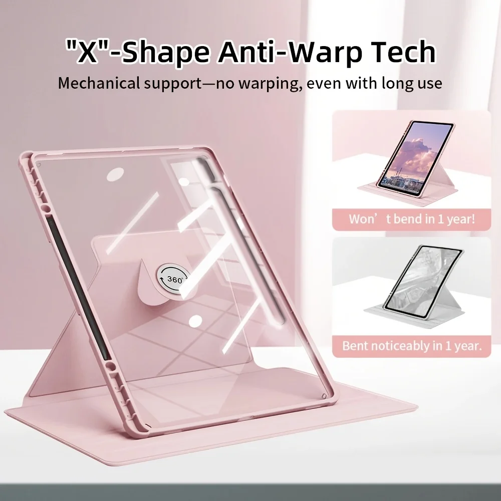 Universal 360° Rotation Tablet Case with Enhanced Protection and Versatile Viewing Angles