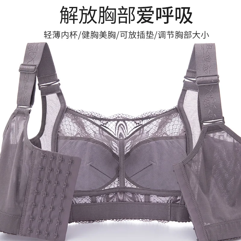 Size From 34/75 To 52/120 Large Size Showing Smaller B/C/D/ECup Push Up  Gather Sexy Lace Bra Underwear - AliExpress