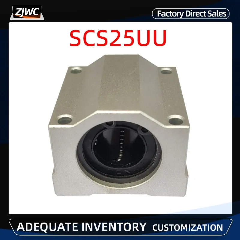 Bucha do Bloco do Slider do Rolamento de Esferas do Movimento Linear Peças da Impressora do Cnc 3d Sc25uu Scs25uu 1pc