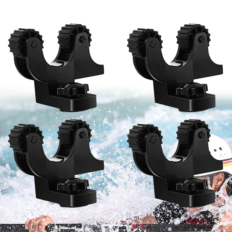 4PiecesSummerKayakPaddleHolderTrackMountAccessoriesKayakOar