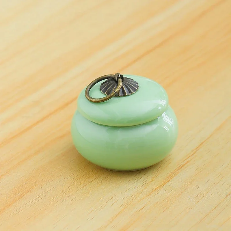 Mini Ceramics Pet Urns Cremation Personalised Small Animals Ashes Containers Reliquaries Burial Coffin Deceased Pet Souvenir