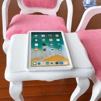 。 1 Pezzo Accessori Fai-da-Te per Casa delle Bambole, Decorazione Scenografica, Modellino di Computer Portatile in Metallo 3,5*2,5cm, Miniatura Tablet 1:12 per Casa delle Bambole