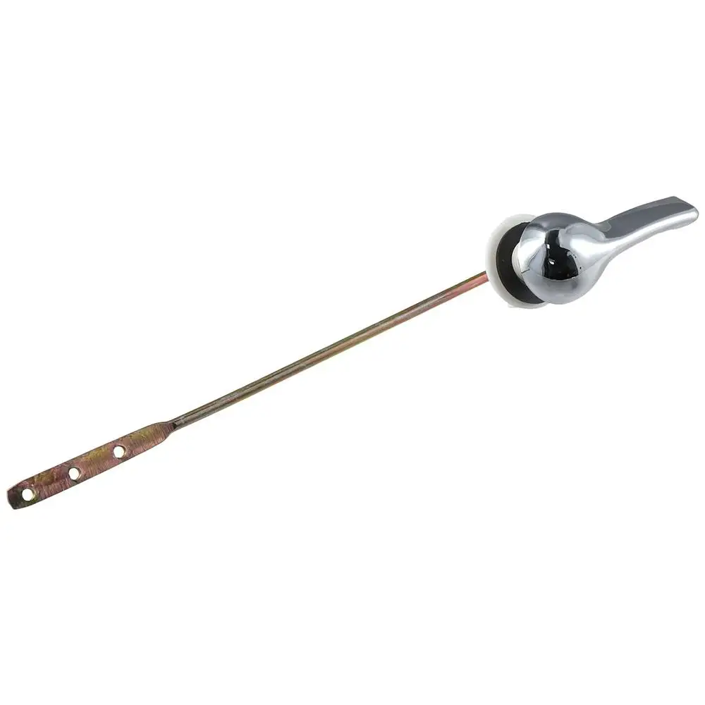 Stainless Steel Toilet Flush Handle Trip Lever Flapper Chain Brushed Nickel Universal Replacement Kit Toilet Tank