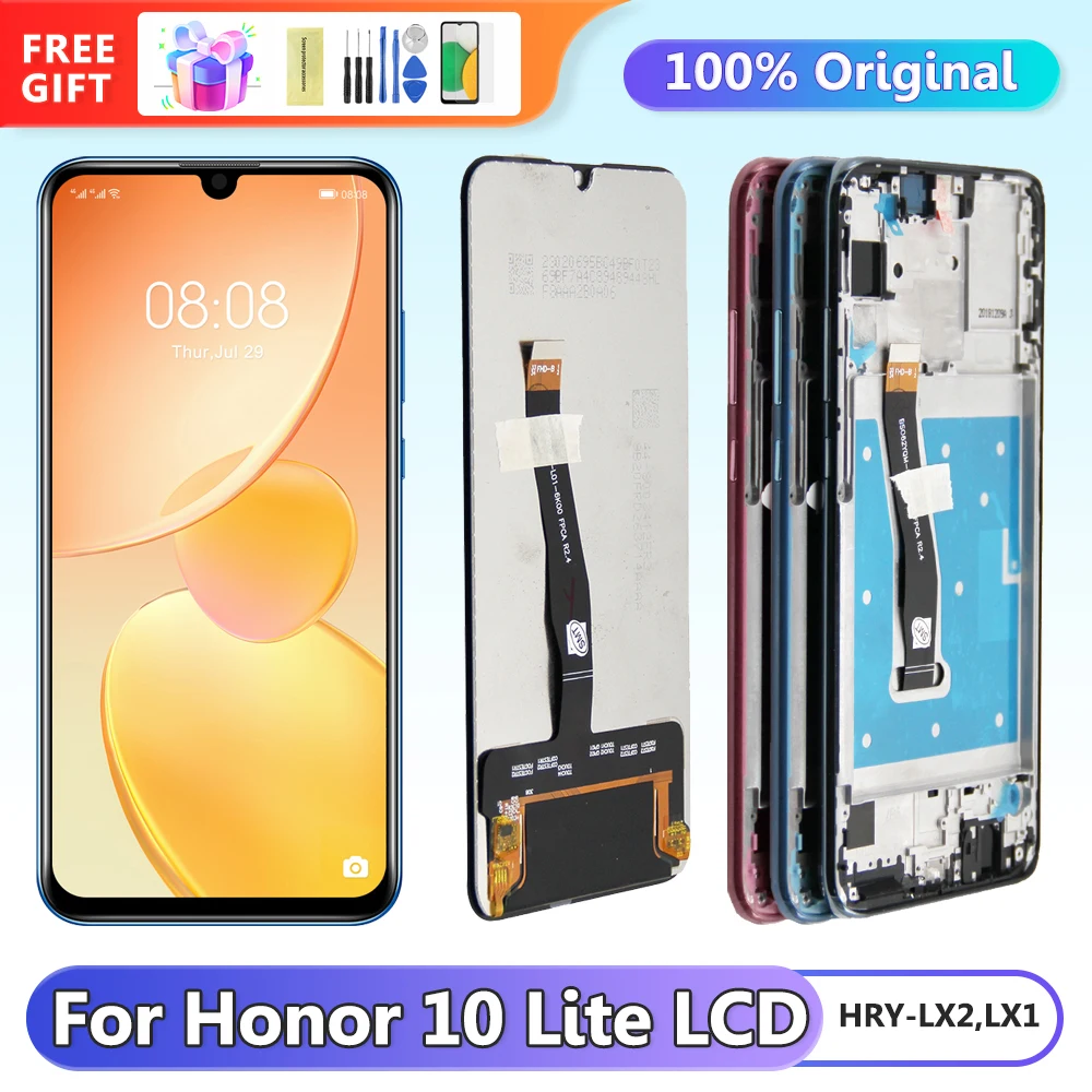 

6,21 ''экран дисплея для Huawei Honor 10 Lite HRY-LX1 Lcd дисплей сенсорный экран дигитайзер в сборе для Honor 10 Lite
