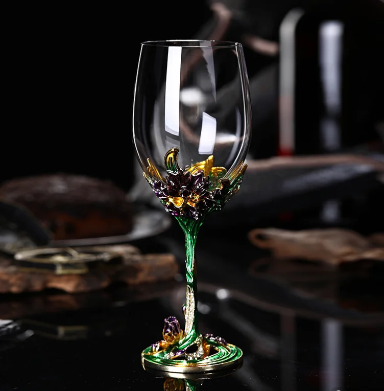 Description Picture 6 of itemGlass Wine Bottle, Decanter,creativity, Enamel Color, Cup, Home Decoration, Set,Home Bar,gift