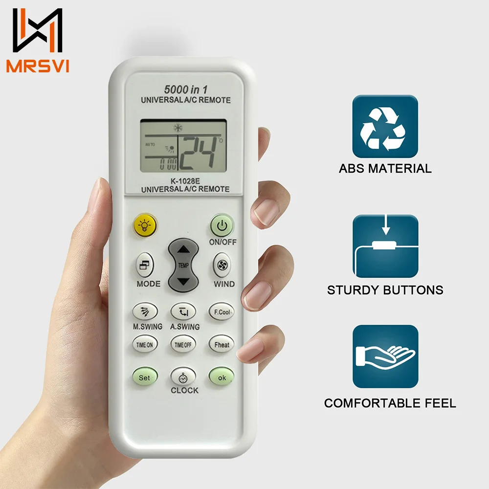 Remote Control 5000 in 1 Universal For LG Gree Midea Toshiba Haier Daikin Hitachi Sharp Panasonic Samsung Sanyo