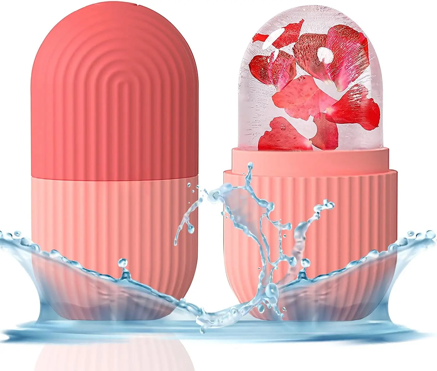 

Silicone Ice Mold for Face and Eye Beauty Puffiness Pain Relief,Upgrated Ice Face Roller Beauty Naturally Skincare Massage Tool