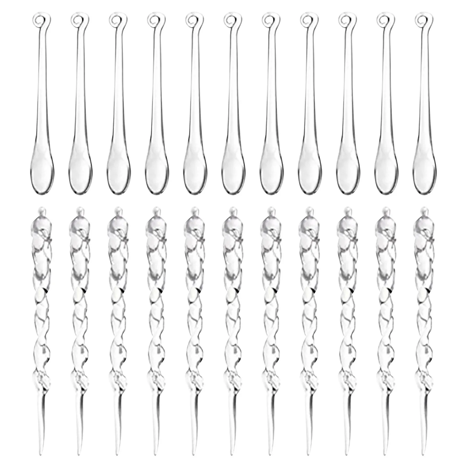 

Подвеска для льда, Хрустальная, Рождественская, ледяная, акриловая, 24 шт., украшение для колонны, витражное стекло с античной росписью