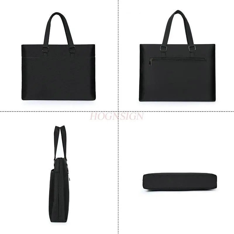 1pcs 남성용 서류 가방, 파일 가방, 회의 가방, 변호사 정보 가방, 비즈니스 핸드백, 남성용 방수 디자인