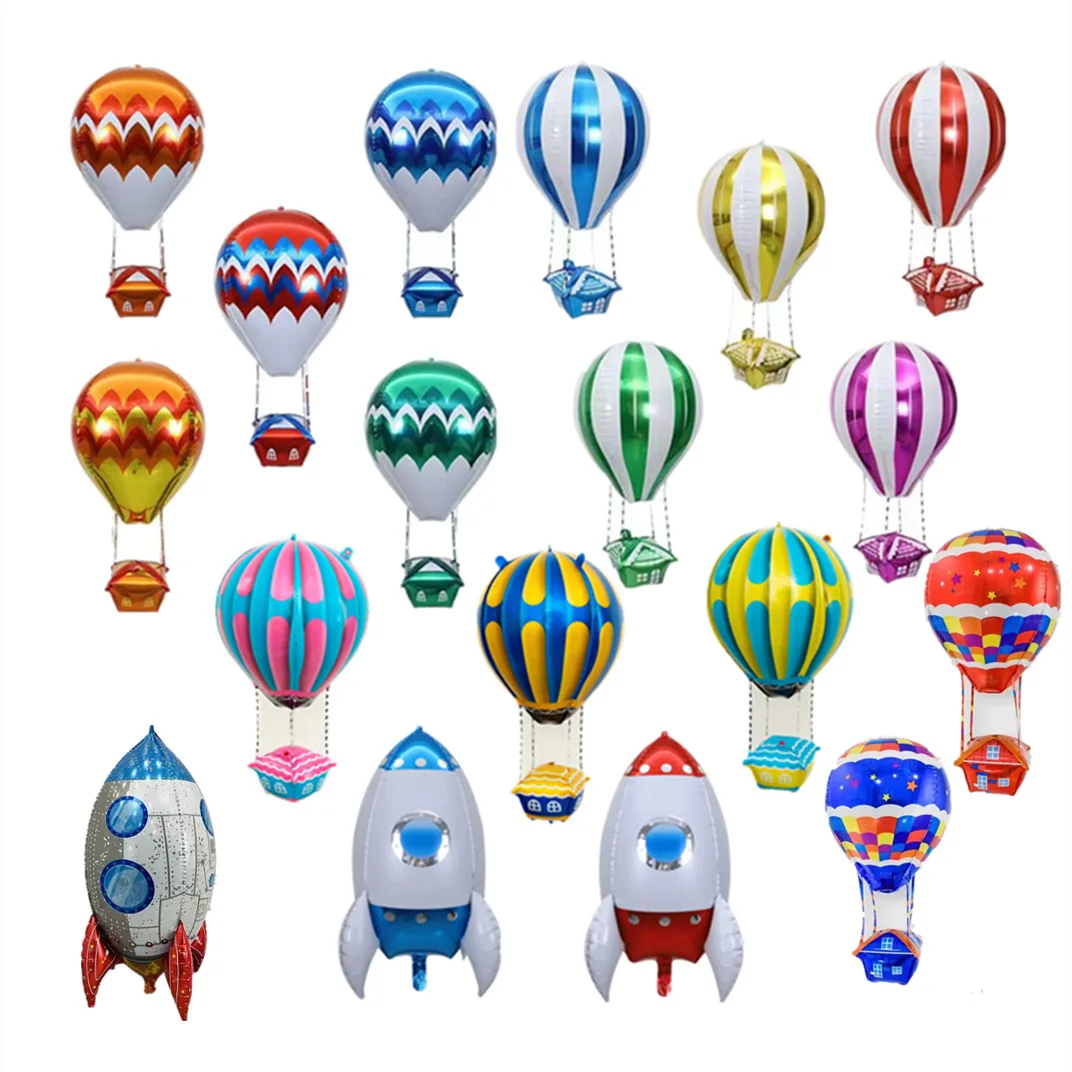 

New 4D Hot Air Balloon Aluminum Film Floating Air Ball Turkey Fairy Tale Shape Hot Air Balloon Birthday Party Decoration Balloon