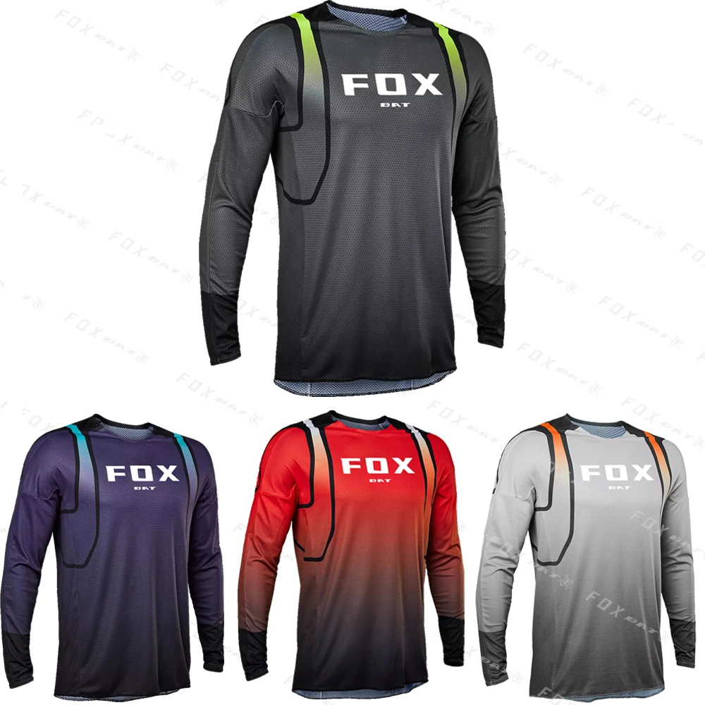 

Men's Downhill Jersey BAT FOX Motocross Motorcycles MTB T-Shirts Mountain Enduro Bike Clothing Long Sleeve Bicycle Cycling T