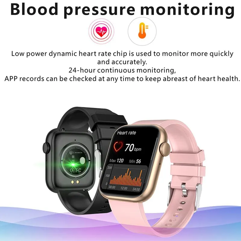 Relógio Inteligente LIGE Feminino com Tela Sensível ao Toque, Chamadas Bluetooth, Resistente à Água, Rastreador de Atividades Físicas e Esportivas._voghion.com