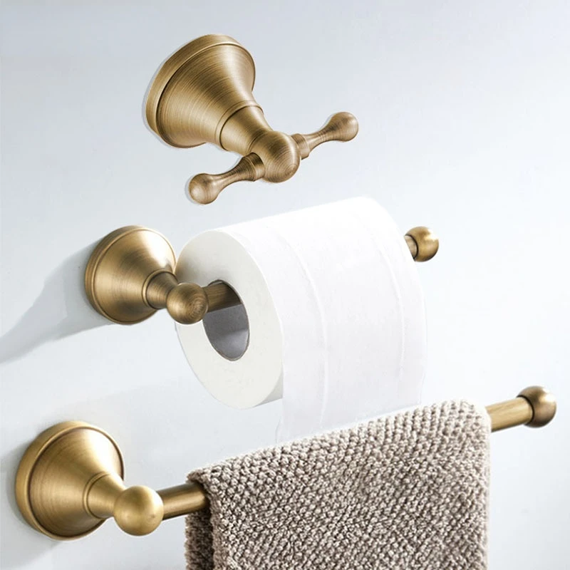 Antique Brass Bathroom Accessories Set 1