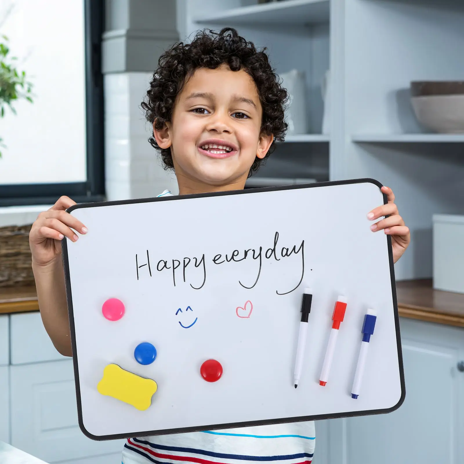 Magnetic Dry Erase White Board A3 Size Magnetic Whiteboard For Fridge Plastic Material Whiteboard 1 Set