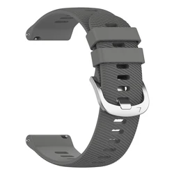 Sport Strap Silicone Band Replacement Bracelet, 20mm/22mm for 1pcs 22MM (Mystic Grey)