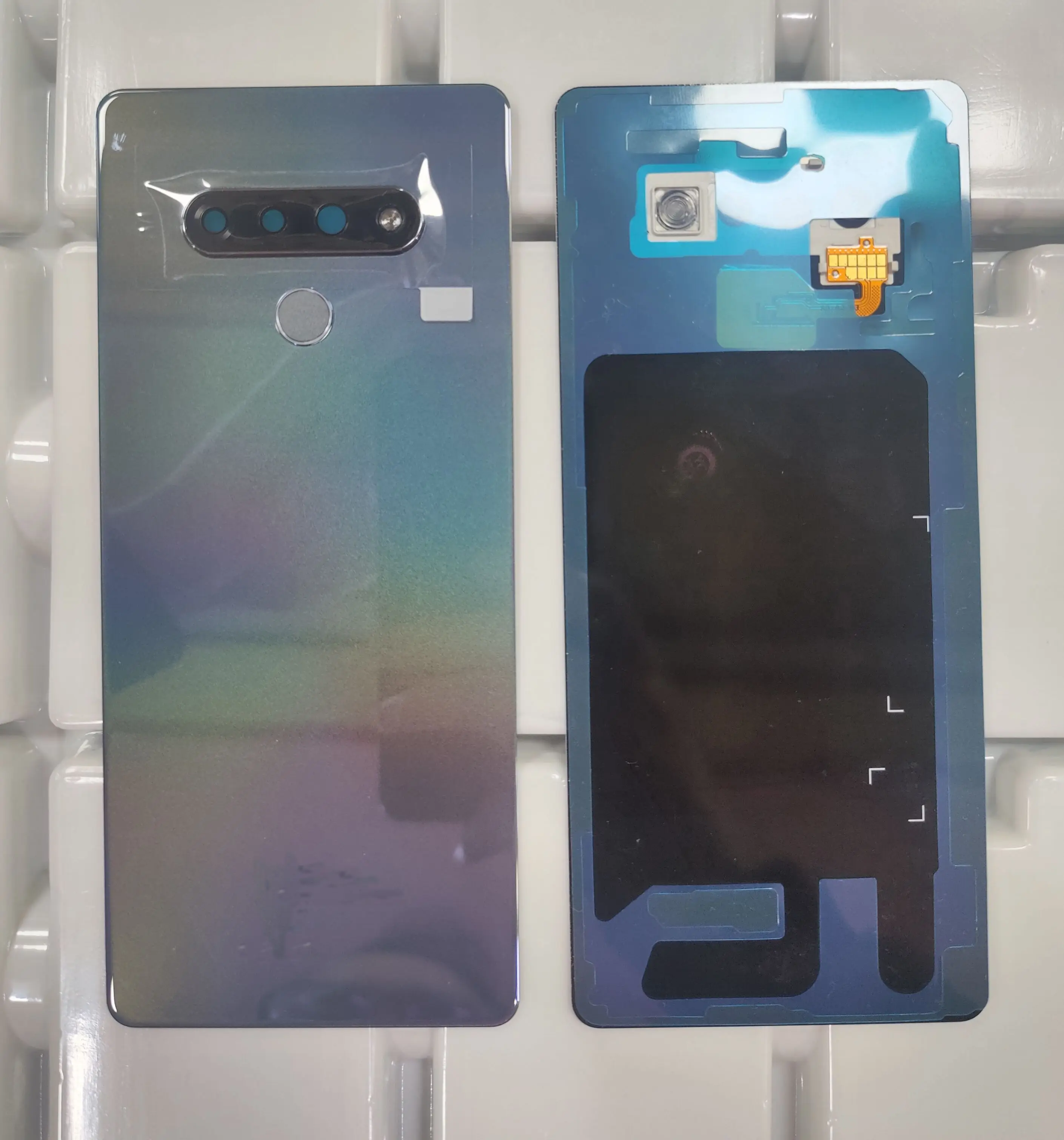 Rear Battery Glass Cover Back Housing Door Repair+ IP68 Tape For LG Stylo 6 Q730