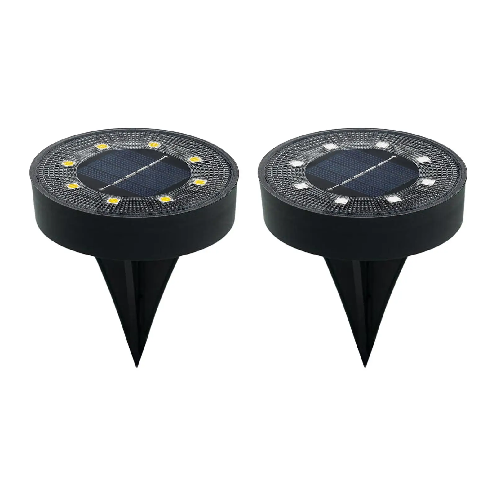 

Solar Ground Light Dustproof Waterproof Garden Landscape Lighting 8 LED Solar Pathway Lights for Walkway Path Pathway Yard Patio