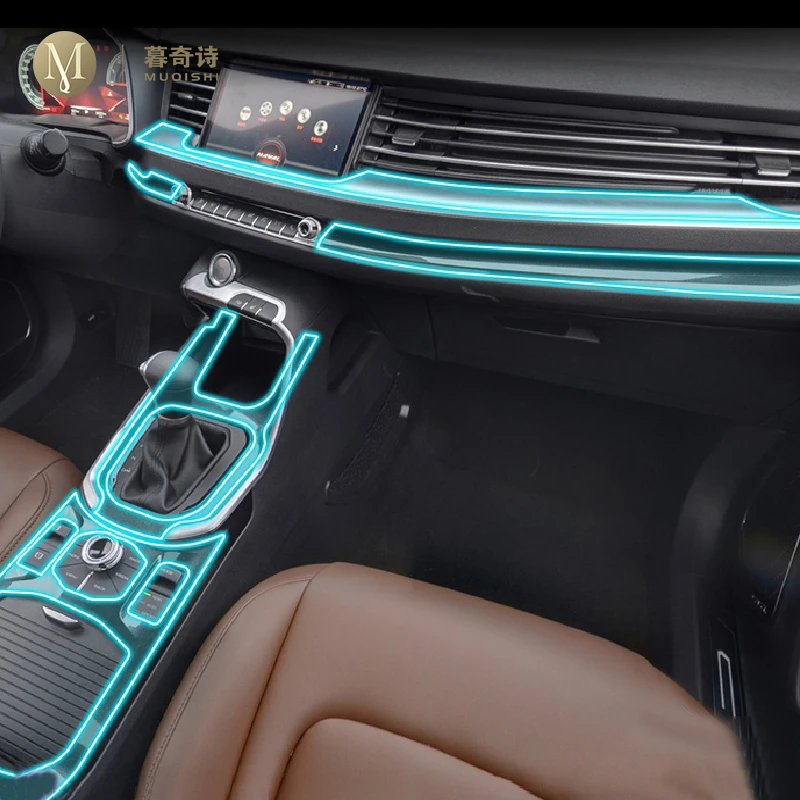 

For GWM Haval H6 2017-2021Car Interior Center console Transparent TPU Protective film Anti-scratch Repair film Accessories refit