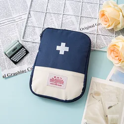 Compact Portable Medicine Storage Bag for Travel and Outdoor Emergencies (Blue)