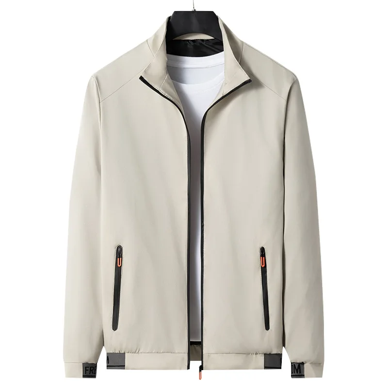 2023 Spring Autumn Casual Solid Fashion Slim Bomber Jacket Male  Overcoat New Baseball Jackets Men's Jacket M-5XL Top Clothing