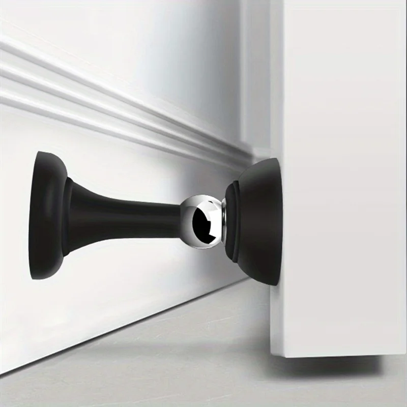 Magnetic Door Stopper Household Bedroom Free-punch Anti-collision Silicone Floor Stop