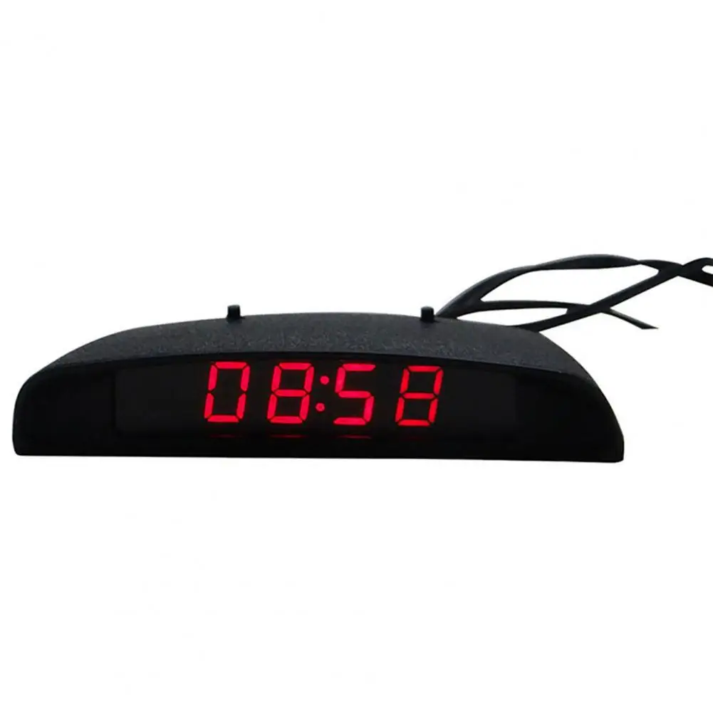 

Practical Car Digital Clock Durable Contracted Design Car Thermometer LED Electronic Clock
