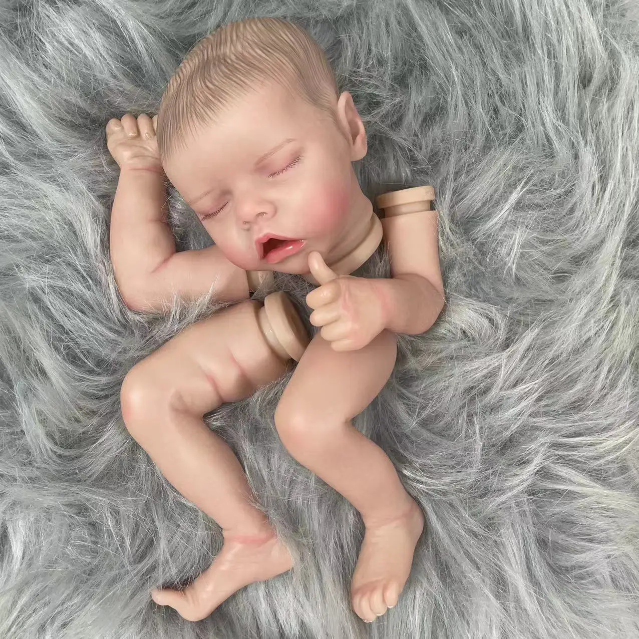 Poupée Reborn Nouveau-né Fille – 43cm – Réaliste Et Endormie – Cadeau Tout Doux