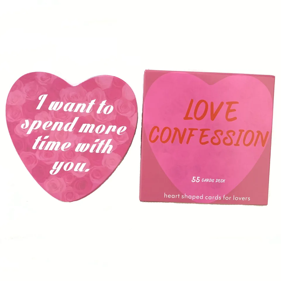 Love Confession Oracle Deck A 55 Cards Heart Shaped cards Love