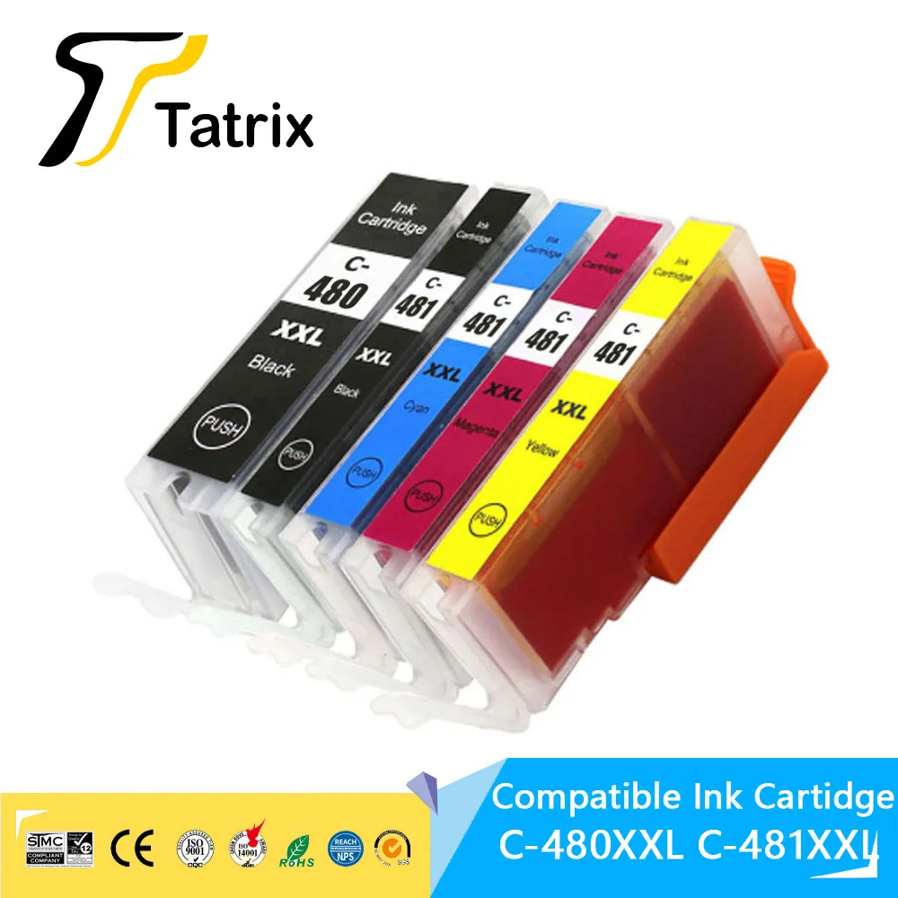 With Chip Canon 480 481 PGI480XXL CLI481XXL Compatible Ink Cartridge ...