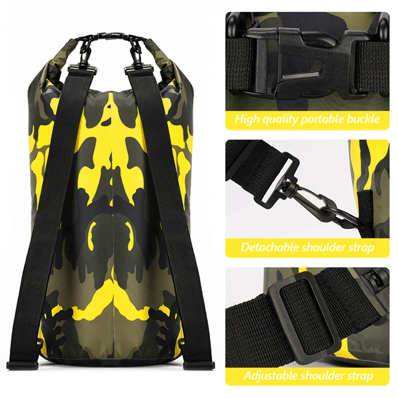 Dry Bag Waterproof Dry Bag 30L 20L 15L 10L 5L For Kayak Swimming Trekking Boating Floating Gym Bags Beach Accessories Rafting Bag