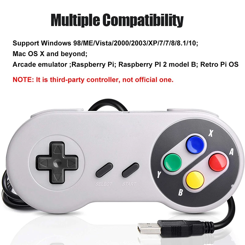  е USB Ʈѷ  ̽ƽ Ʈѷ ٵ SNES  е/ 7/8/10/ ǻ  ̽ƽ