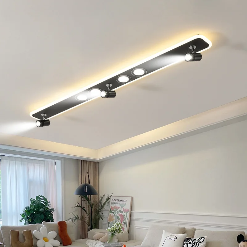 

Creative Spotlight LED Chandeliers Living Room Cloakroom Ceiling Lamp Nordic Minimalist Decor No Main Lamp Strip Lighting Light