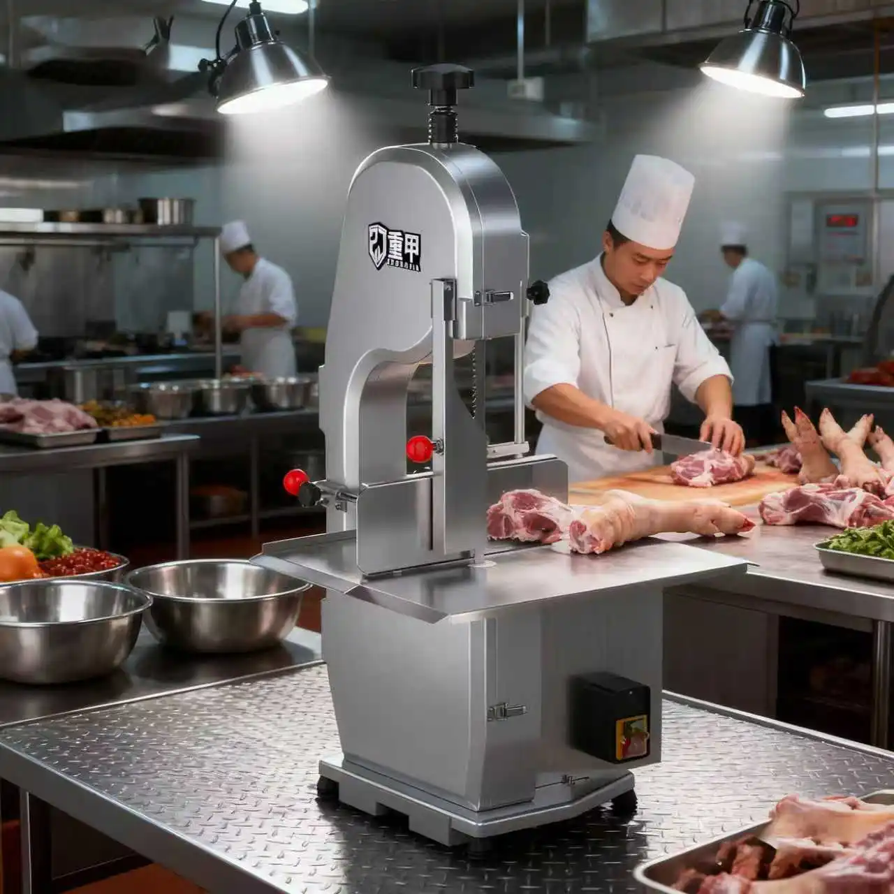소형 뼈 절단기 전기 뼈톱 기계 고기 절단기 1500w 카운터탑 뼈 절단기