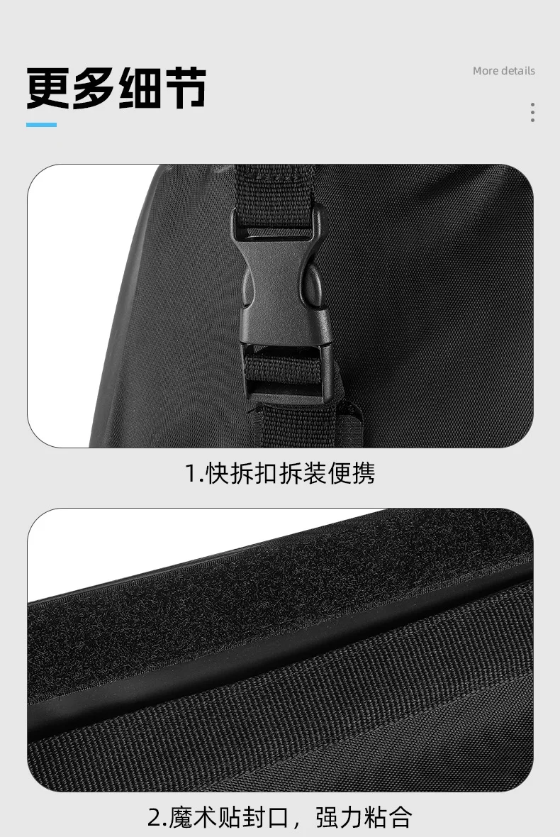 Fahrradtasche mit Doppelkessel-Design, Hartschalen-Gepäckträger, Fahrrad-Autotasche, Multifunktionaler Rucksack G1045 – Detail 12