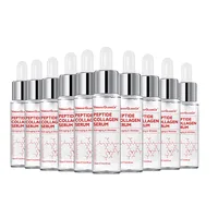 VIBRANT GLAMOUR 10PCS Peptide Collagen Face Serum Anti-Aging Moisturizing Remove Wrinkle Fine Lines Whitening Firming Skin Care 1