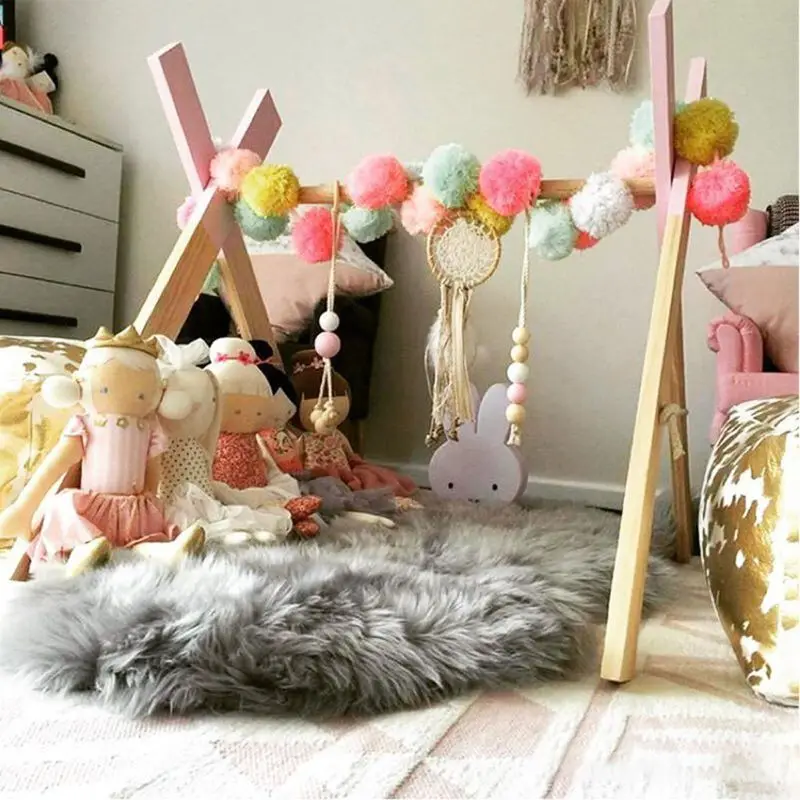 Wooden Rattle Teethers Baby Toys