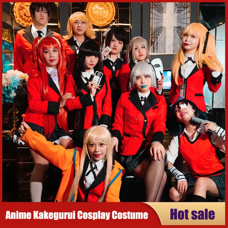 Disfraz de Anime Kakegurui, uniforme Kirari Momobami, Yumeko