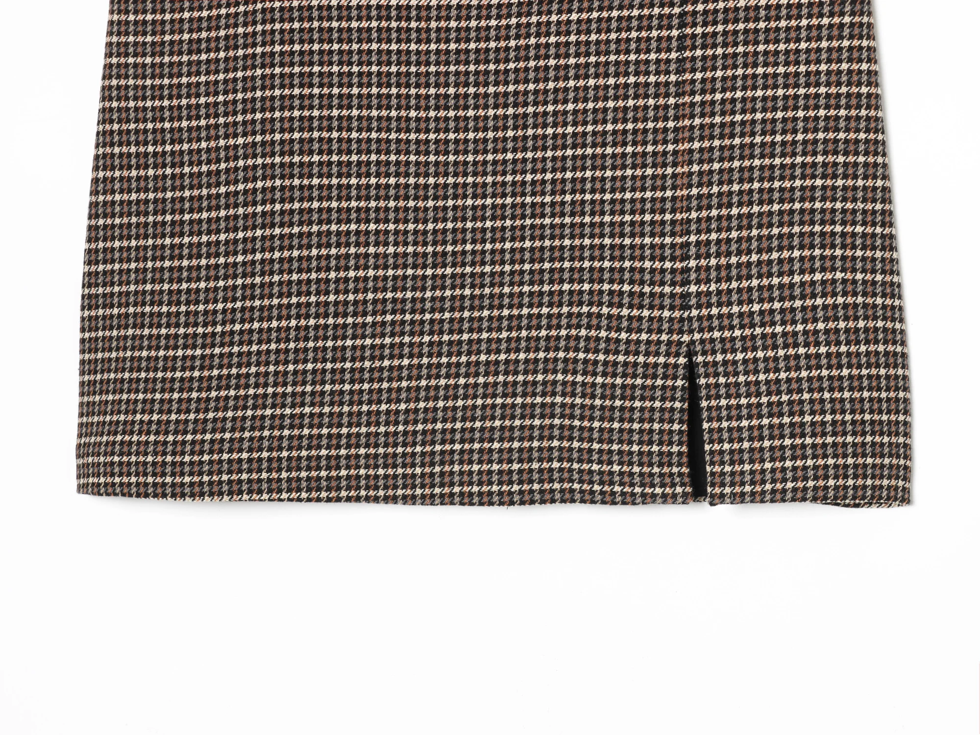 KONDALA Herbst Trendy Vintage Plaid Culottes Set Frauen Elegante Zipper Jacke, Gürtel Mini Röcke Shorts 2026 Frühling Casual Jacke Set – Detail 15
