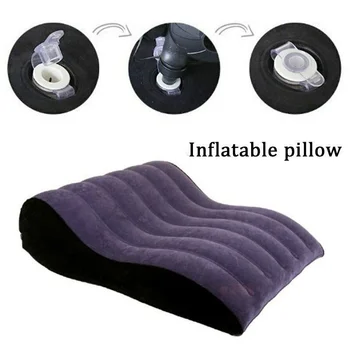Toughage Sex Sofa Inflatable Pillow Air Chair Bed Restraint Furniture with Cuffs Sexual Position Pad Erotic Wedge Cushion Couple 5